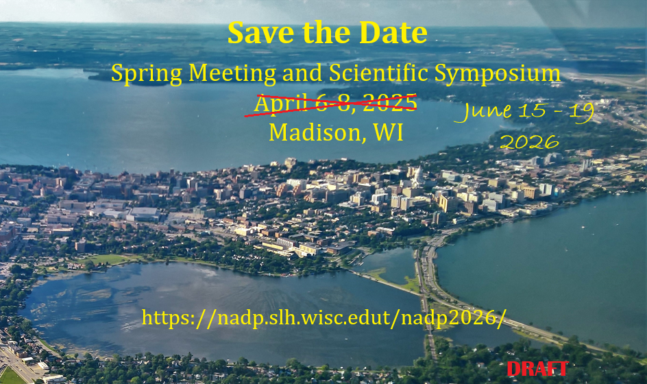 SaveTheDate Spring Meeting and Scientific Symposium June 17-18 2026 Madison, WI 